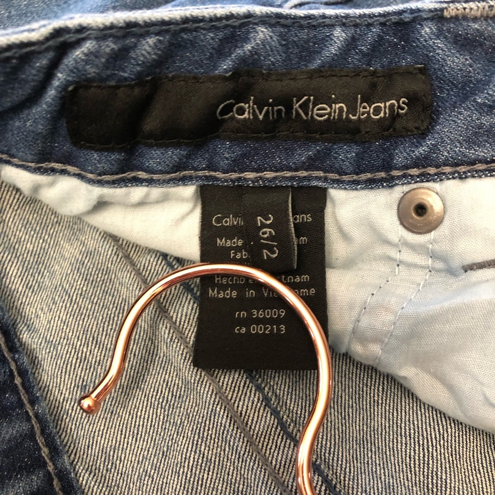 Calvin Klein Classic Blue Straight Leg Jeans - Picture 10 of 12